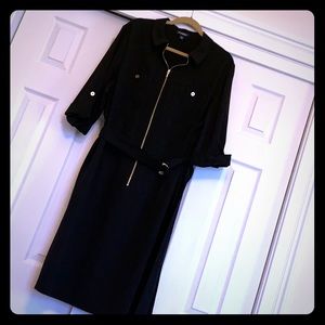 Black dress with Gold Zipper